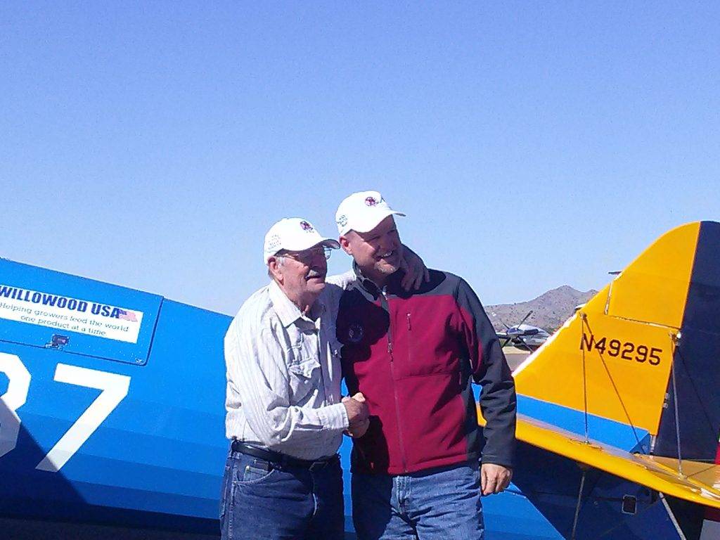 Jay thanks name for the adventure after getting a chance to fly the plane himself.