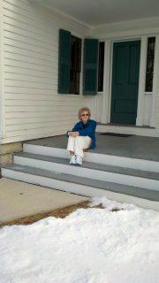 Martha-on-steps