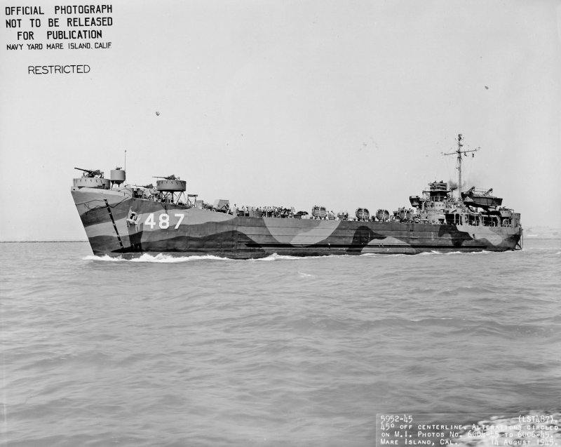Wide view image of the USS 487