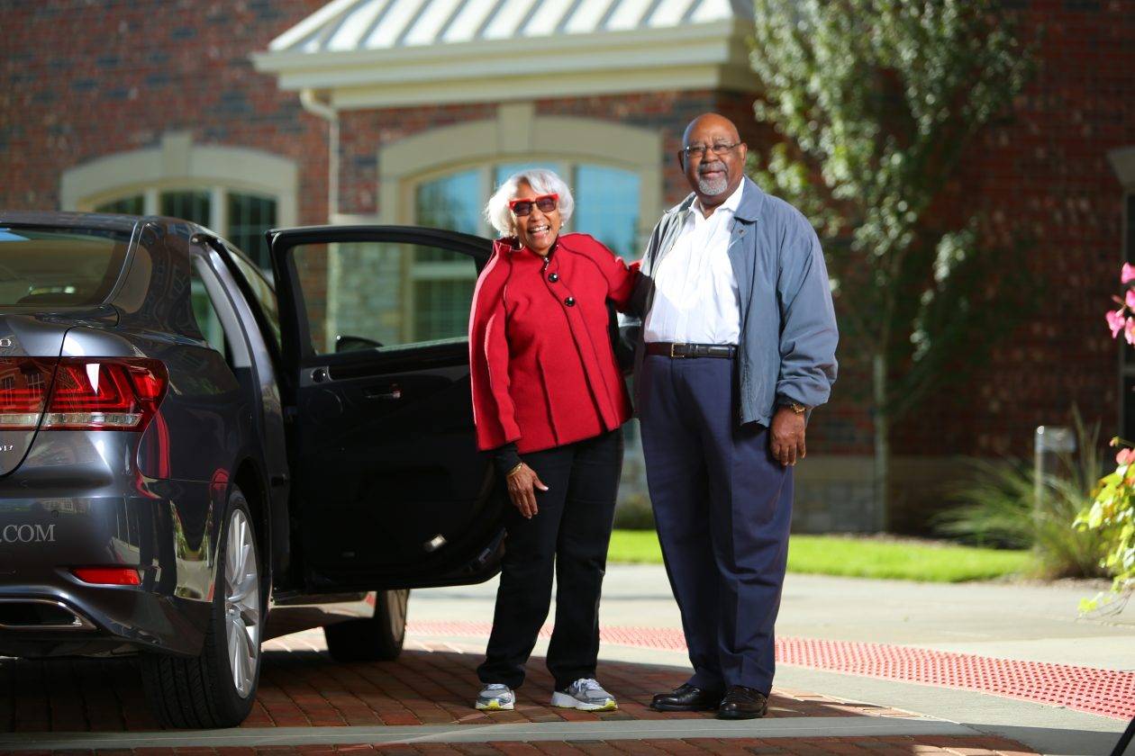 couple with car