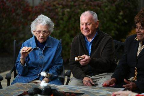 making smores