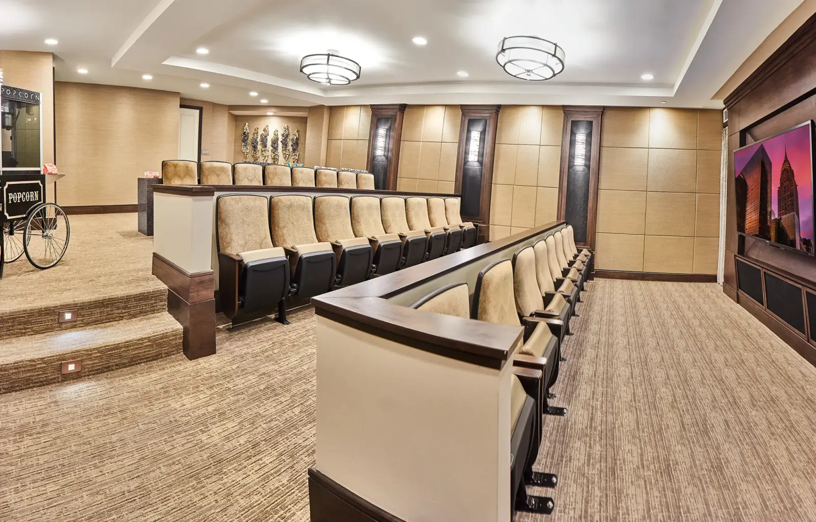 The Club at Briarcliff Manor movie room