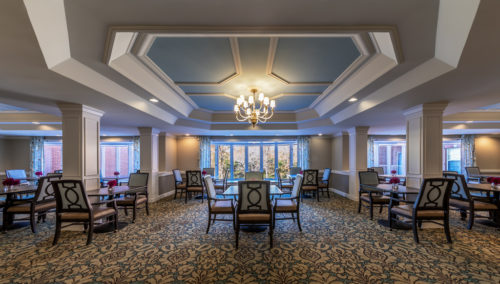 The seasons assisted living dining tables