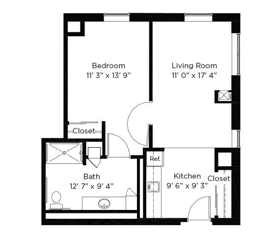 Rose - Assisted Living One Bedroom