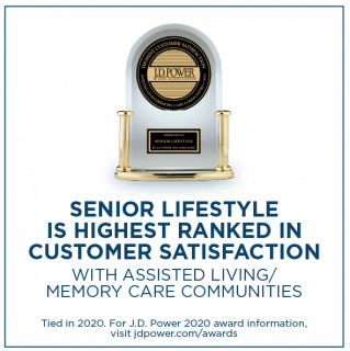 Press release – senior lifestyle earns top honors in j.d. power customer satisfaction study