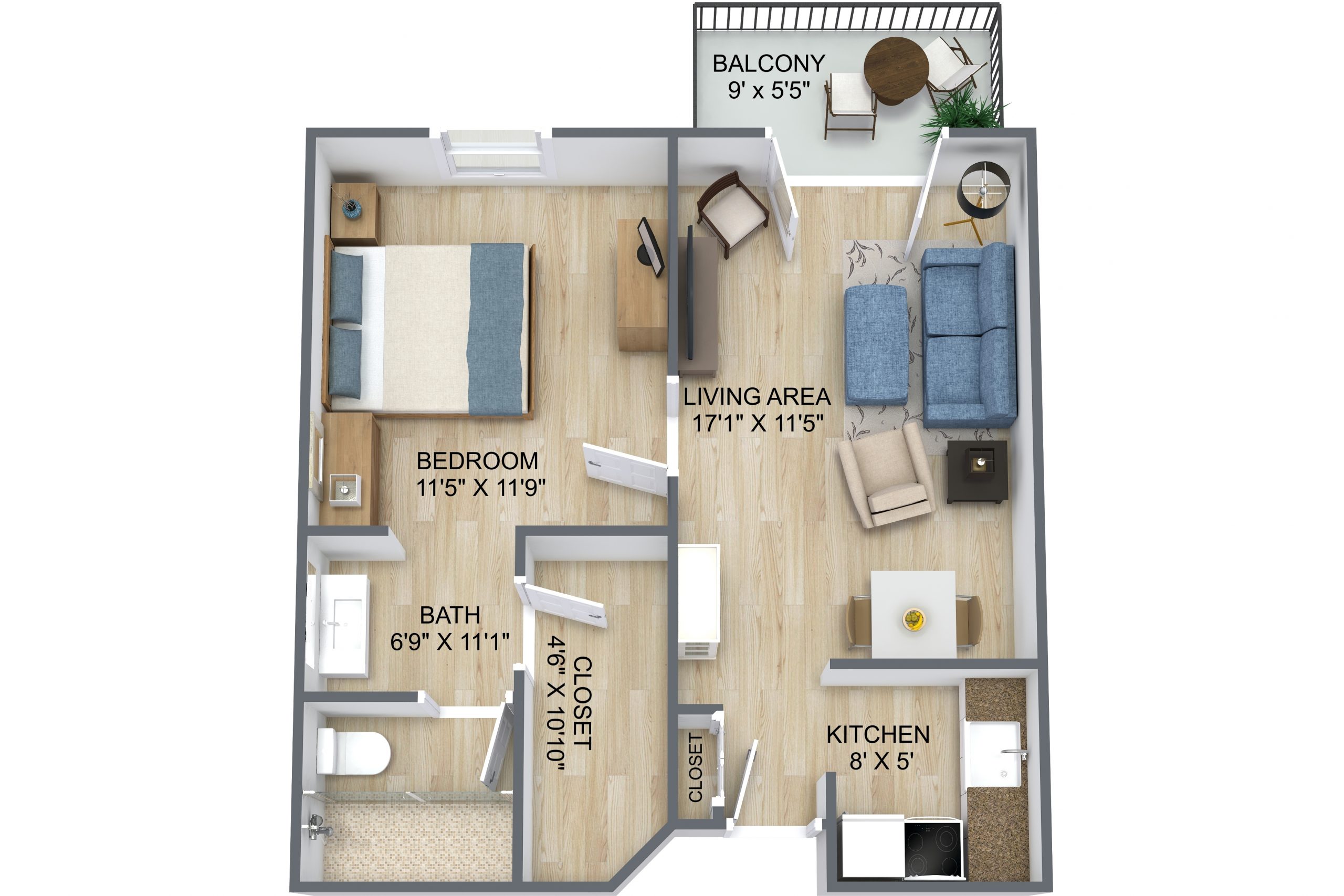 One bedroom