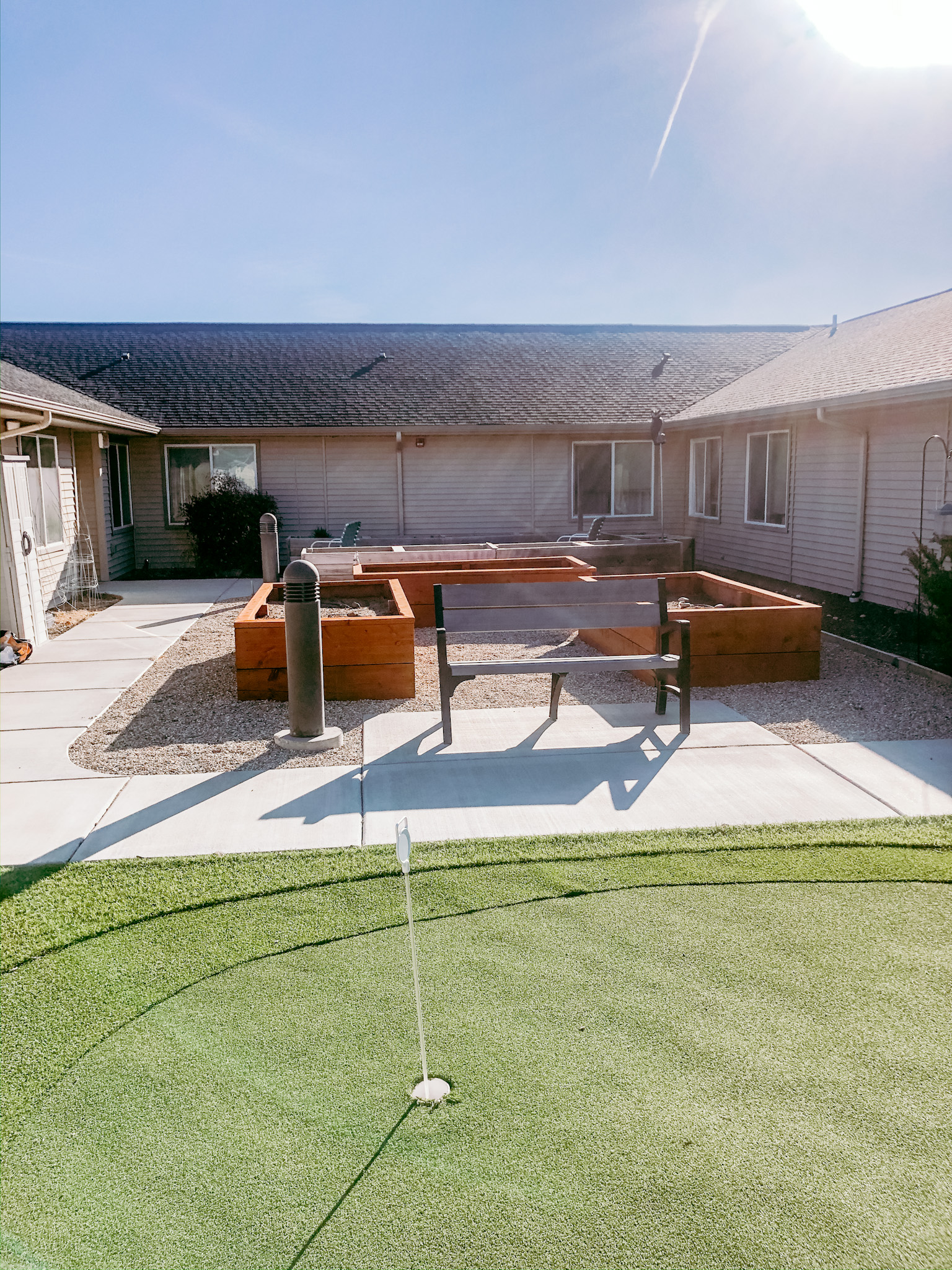 Copper springs outdoor putting green