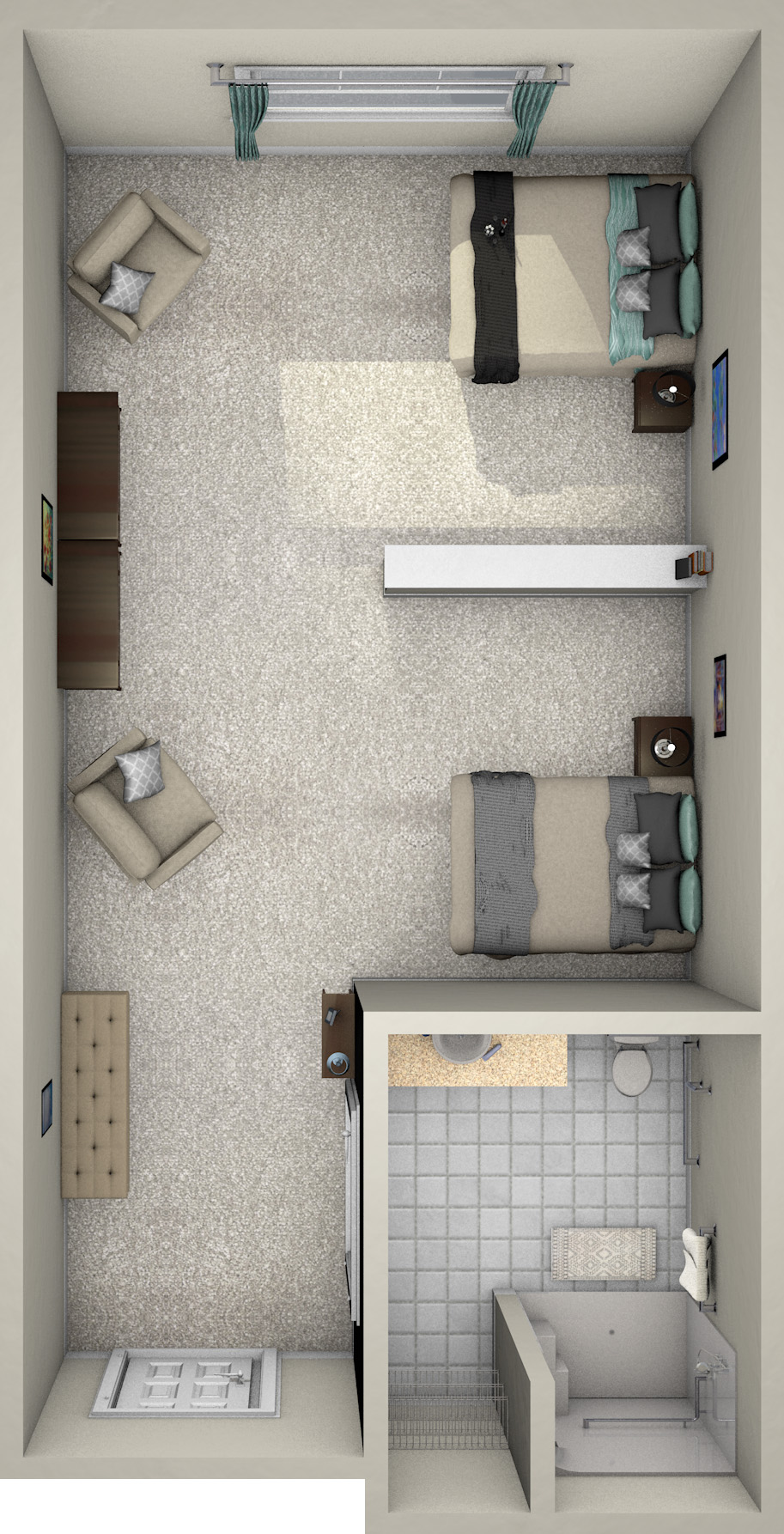 Memory Care Companion Suite - 320 Sq. Ft.