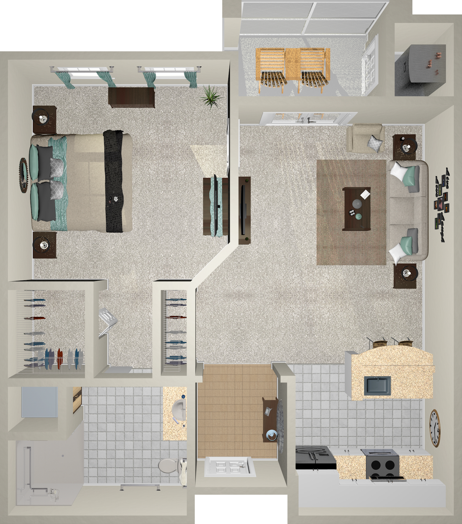 Harmony - One Bedroom: 635 Sq. Ft.