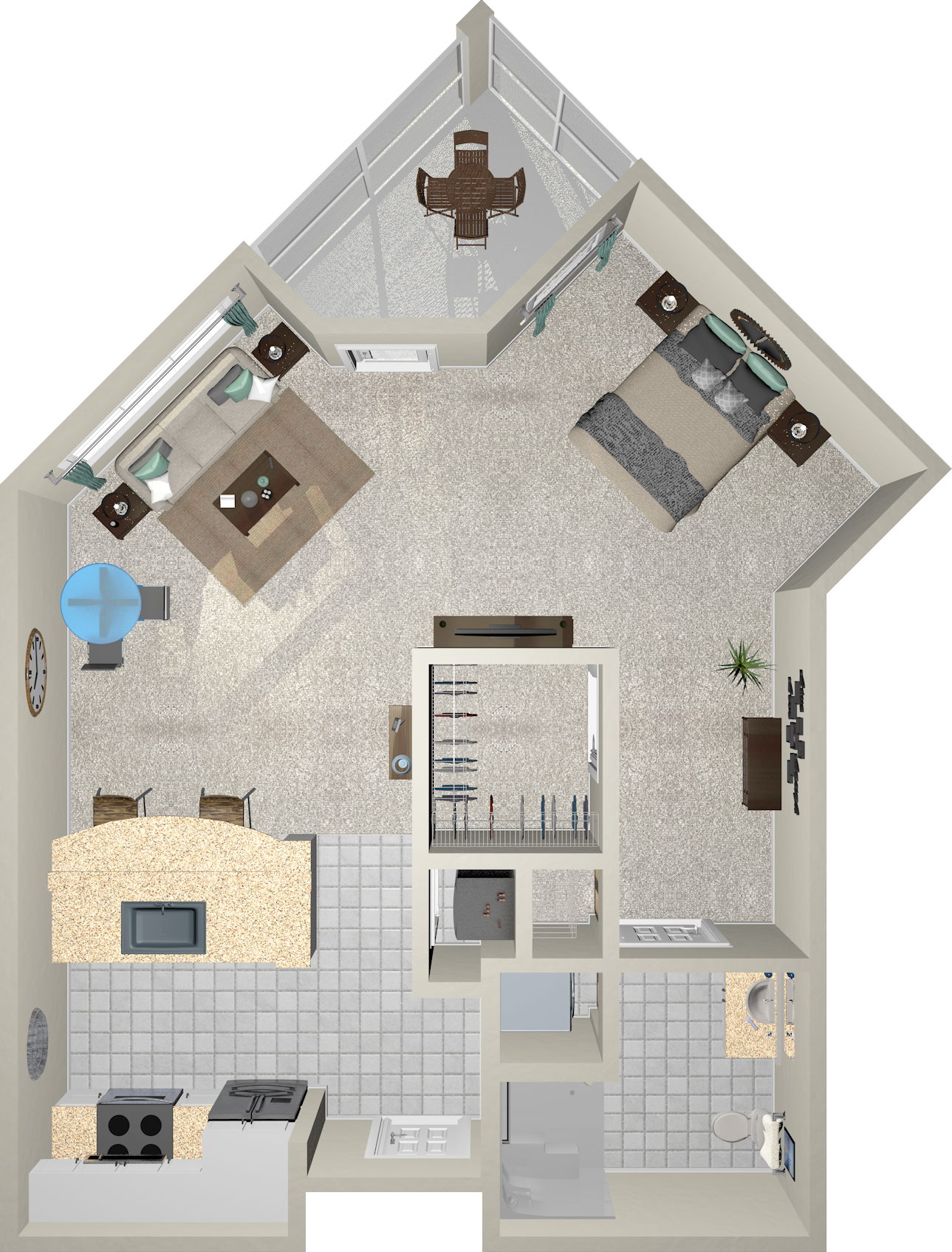 Prelude - Studio: 553 Sq. Ft.