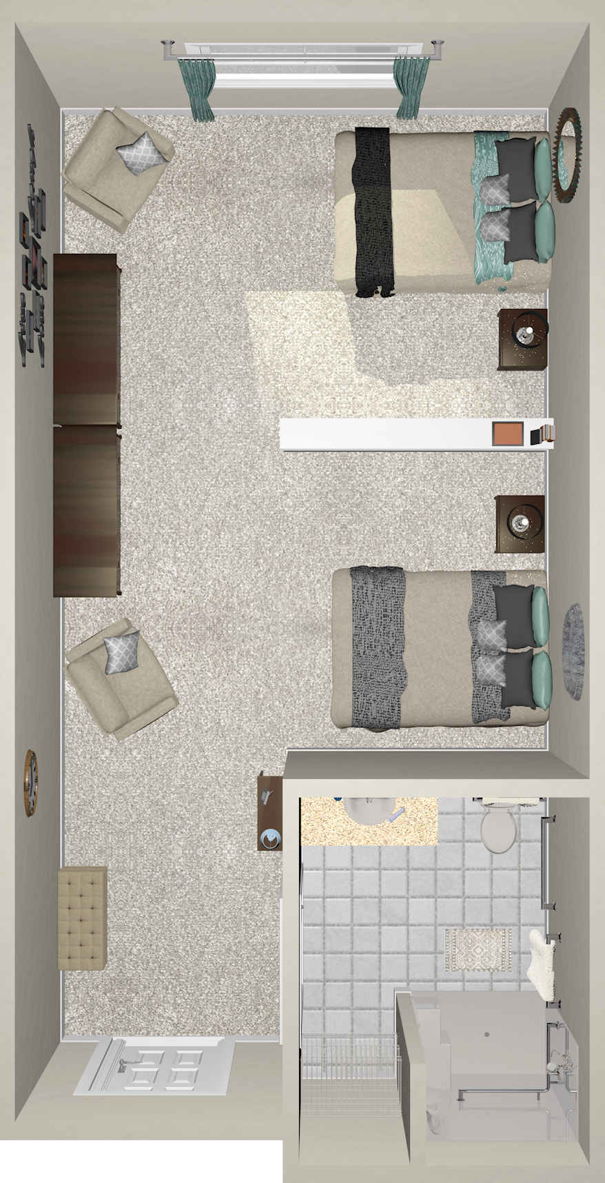 Memory Care Companion Suite - 340 Sq. Ft.