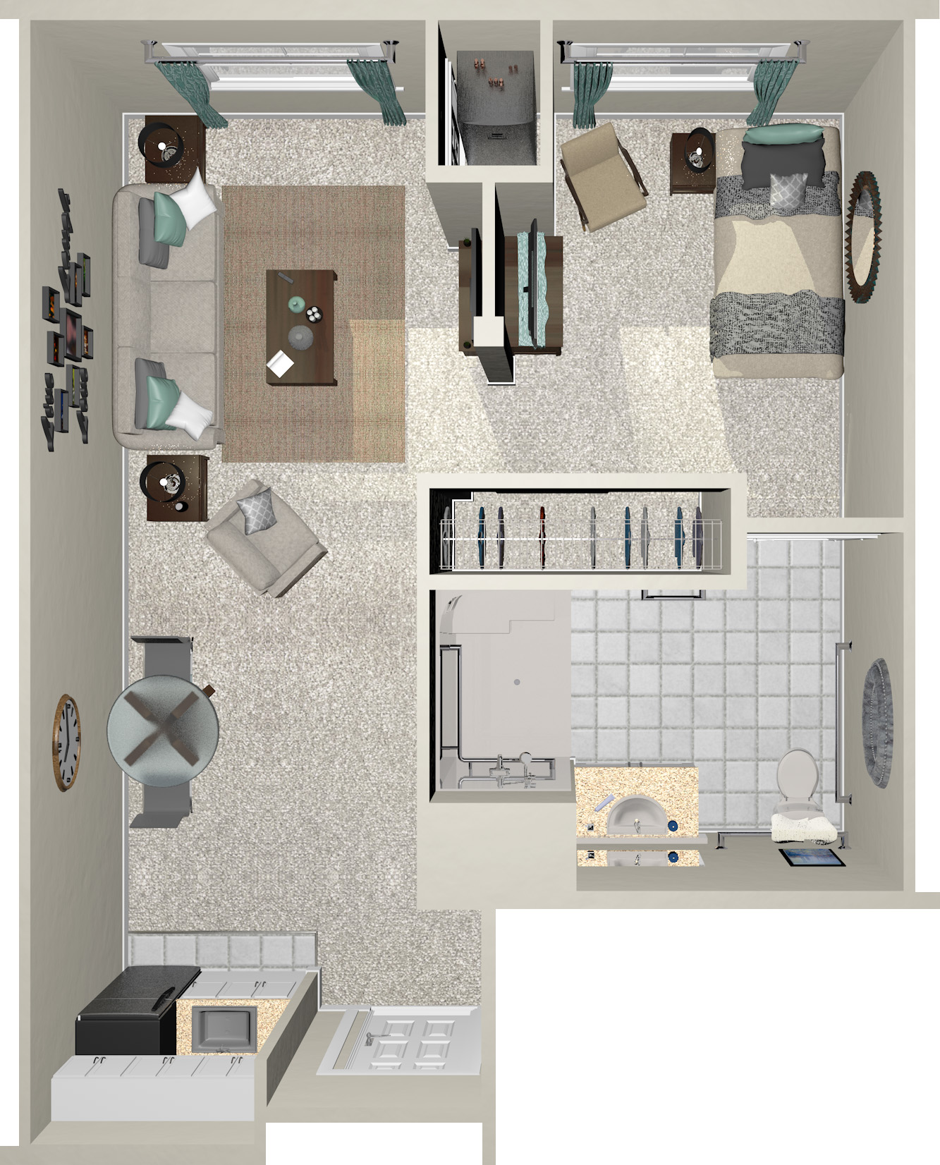 Jasmine One Bedroom Plus - 503 Sq. Ft.