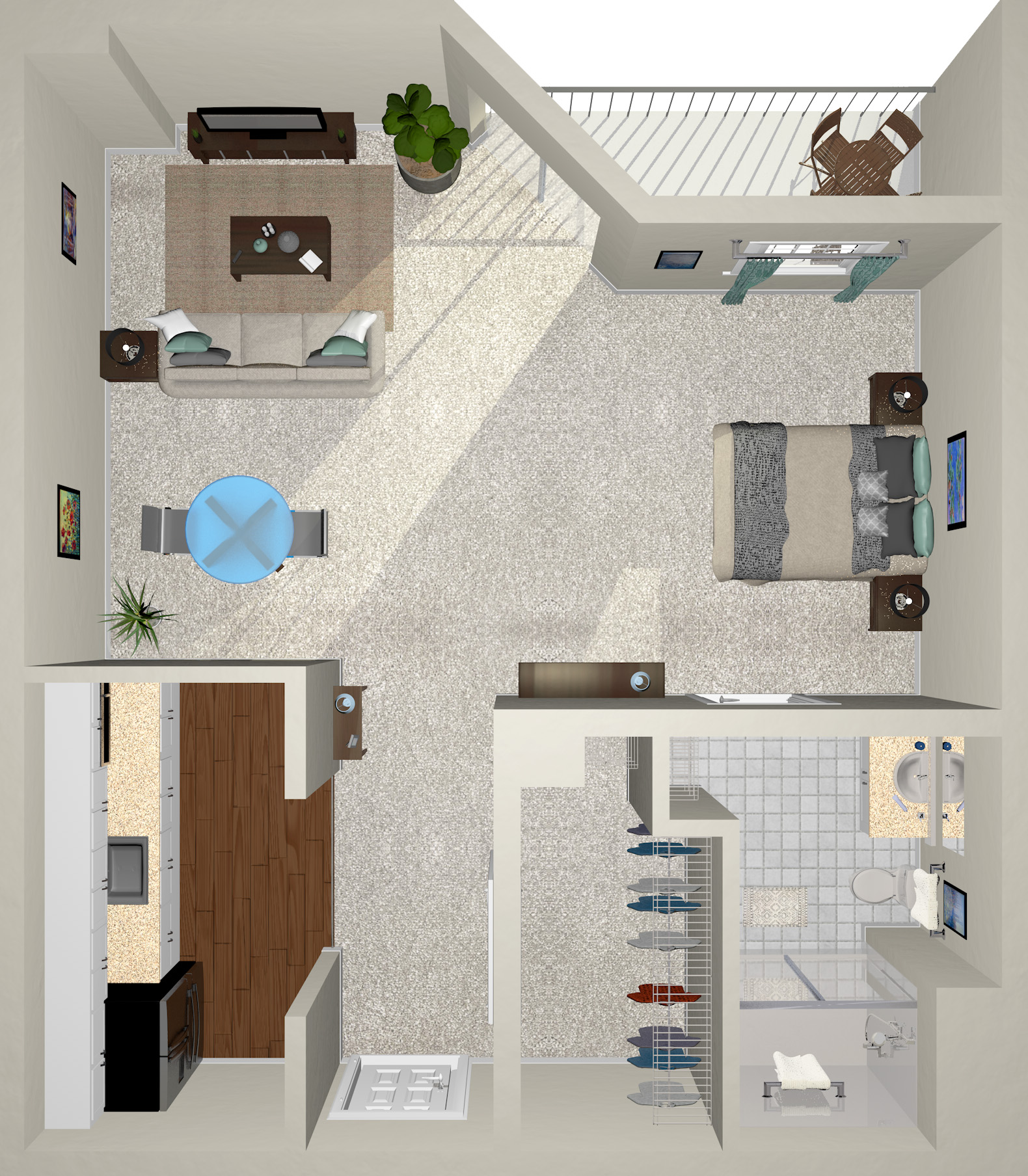 The Piedmont - 550 sq. ft.