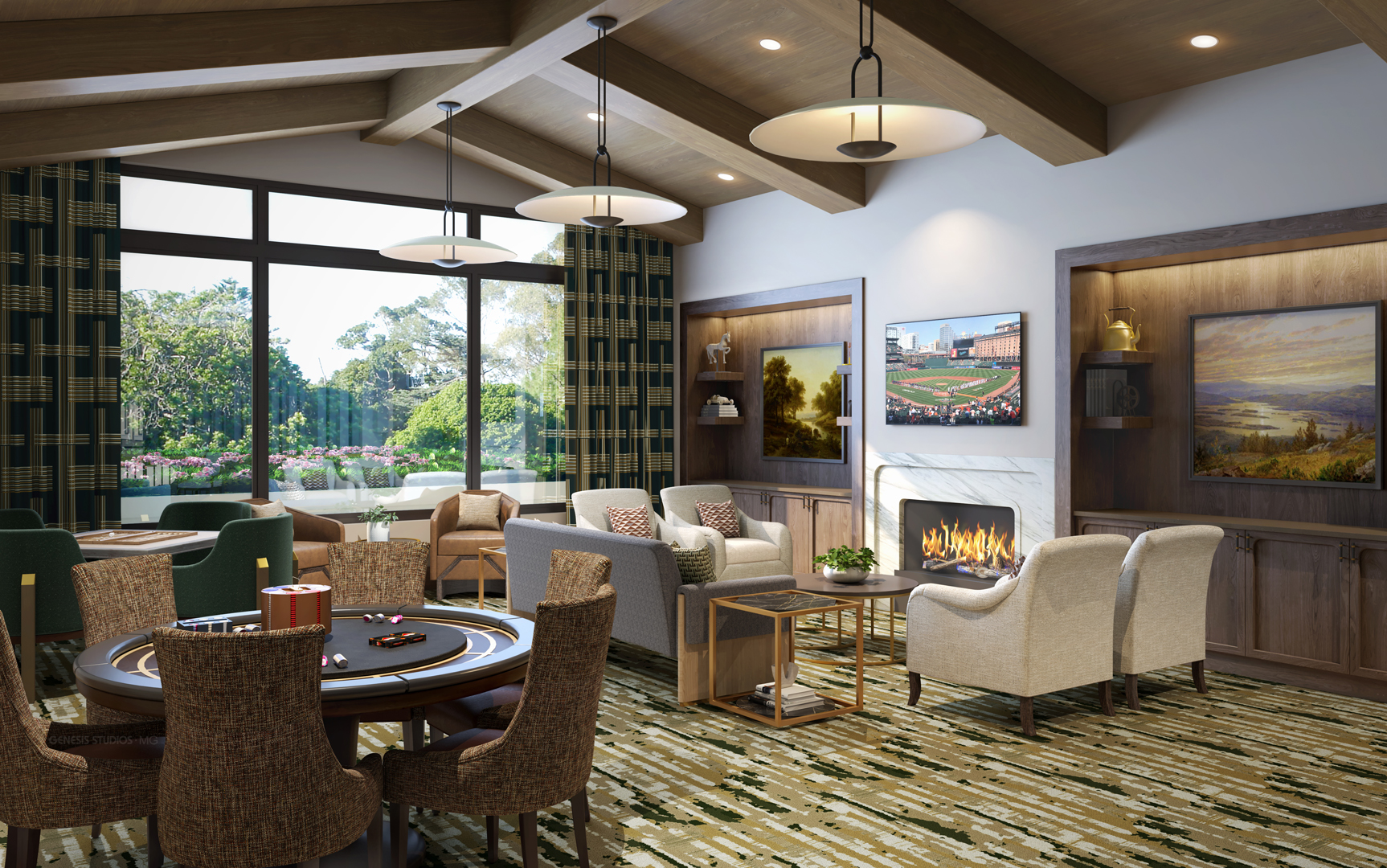 Clubroom at the sheridan at severna park