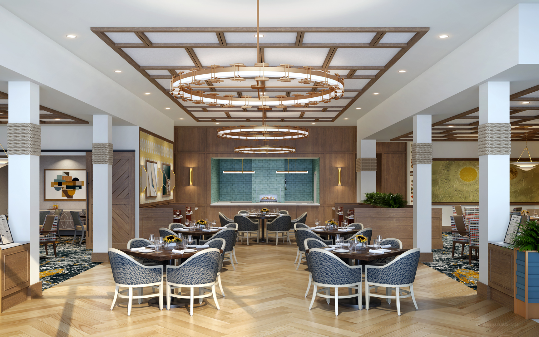 Dining room at the sheridan at severna park