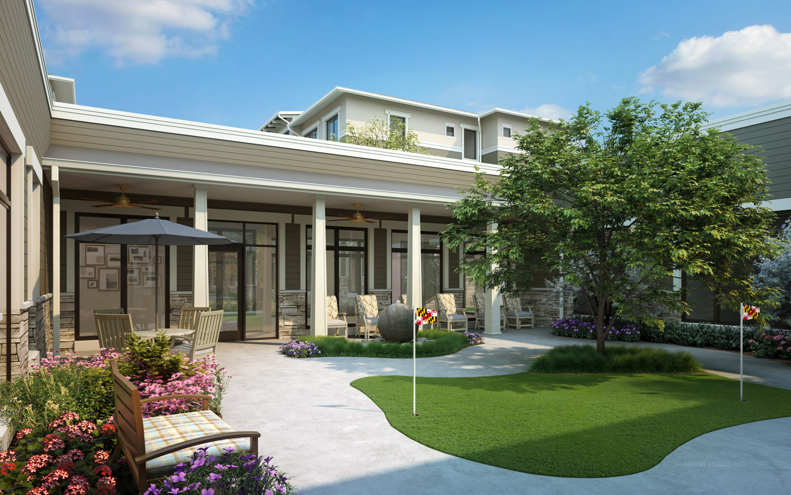 Memory Care Courtyard