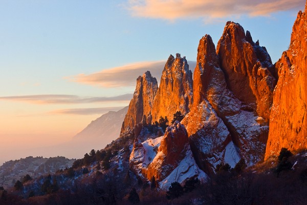 The Garden of the Gods is a popular tourist attraction in Colorado Springs.