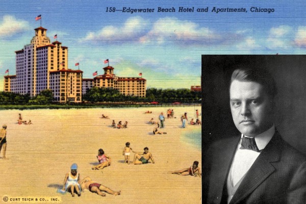 Benjamin Marshall (inset) designed the Edgewater Beach Hotel in Chicago, along with many other local landmarks.