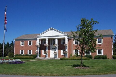 The Penfield Town Hall welcomes visitors.