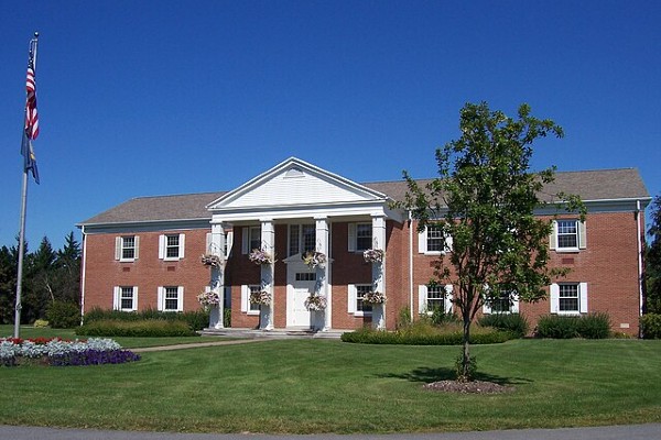 The Penfield Town Hall welcomes visitors.