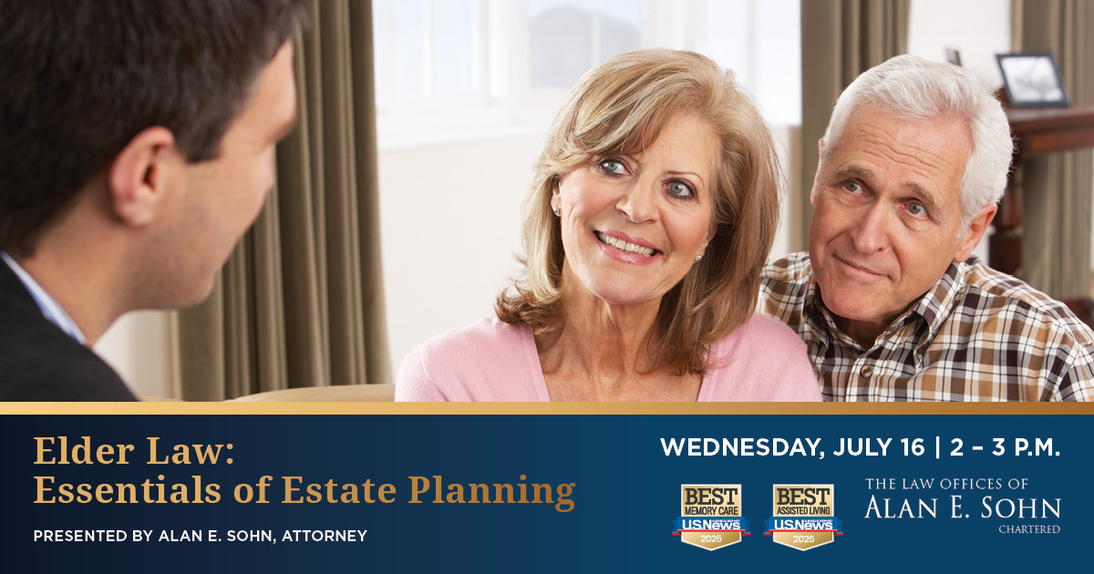 An elder couple speaking with an estate planner.
