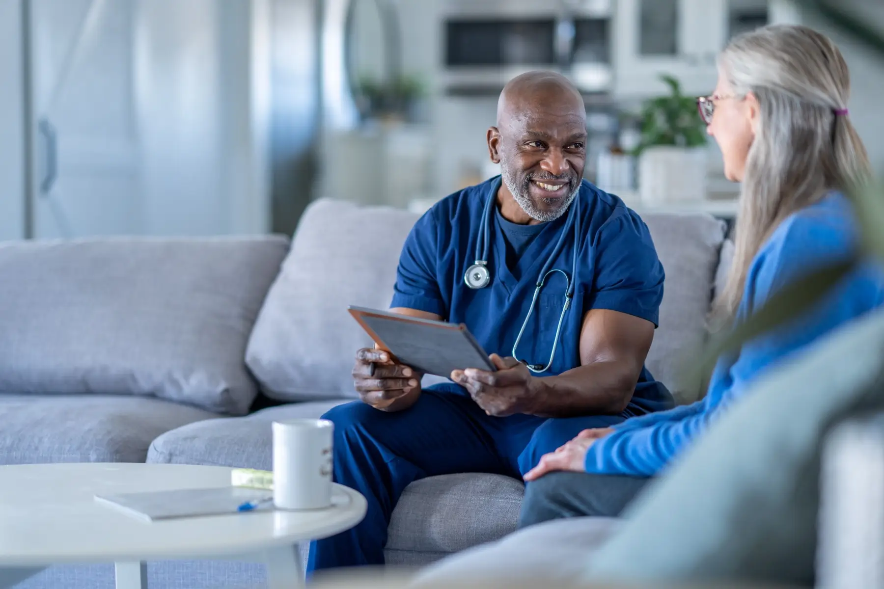 Homecare Nurse with a Patient