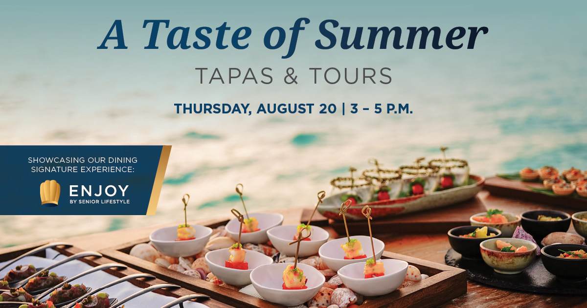 seniorlifestyle sheridanofoakbrook oakbrook il tapasandtour event