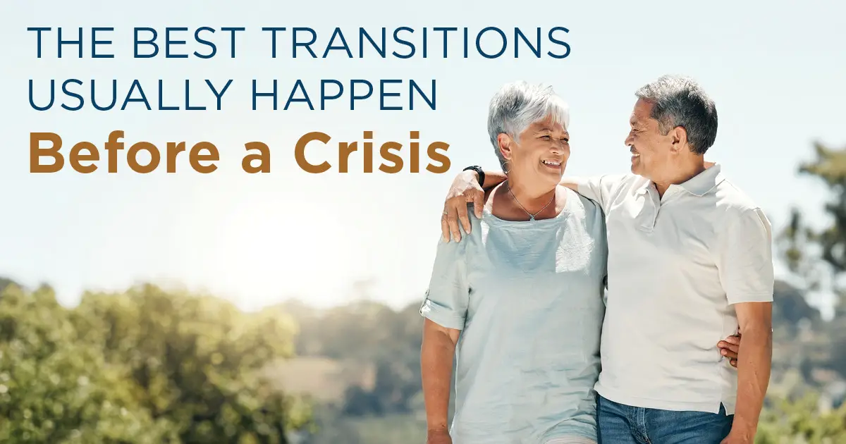 Before a crisis